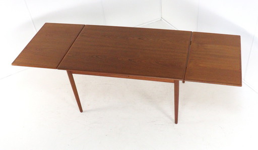 Table de salle à manger rectangulaire extensible danoise 'Borris' vintage