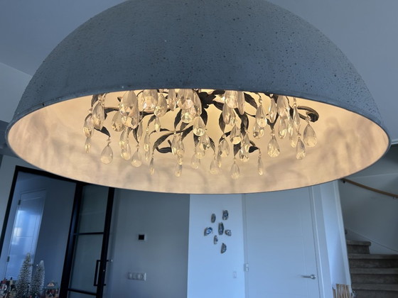 Image 1 of Robuste Metall-Pendelleuchte im modernen Kronleuchter-Design, 90 cm