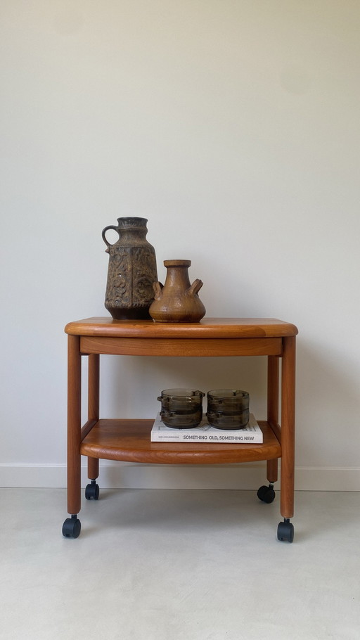 Table d'appoint vintage danoise en bois par Salling stolefabrik