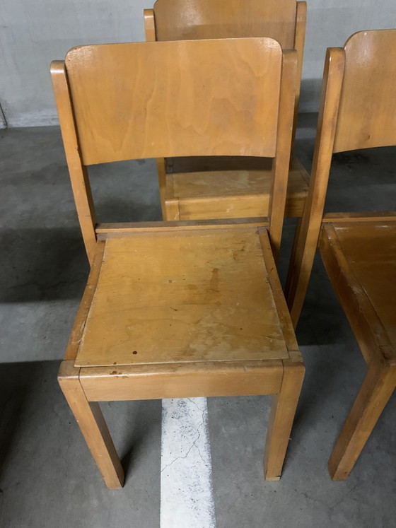 Image 1 of 7 chaises empilables Stako. 1942 - 1966 Denver - Pays-Bas.