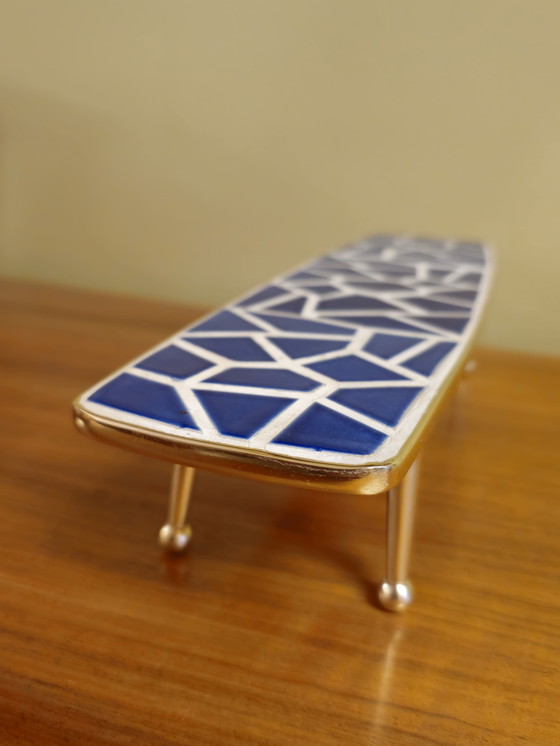 Image 1 of Miniatuur Vintage Mozaïek Cactus Vensterbank Tafeltje Tafel