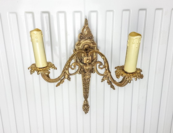 Image 1 of Lampada da parete in bronzo in stile impero vintage