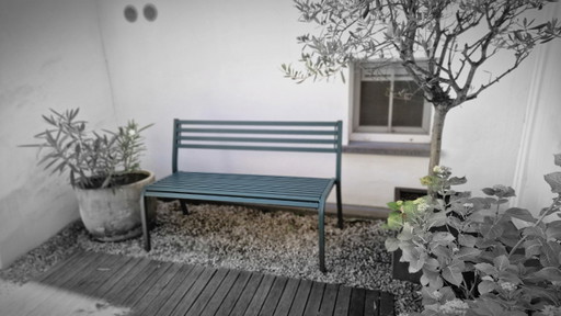 groene tuinbank