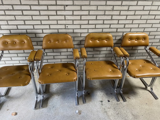 4 sedie vintage Jerry Johnson anni Settanta