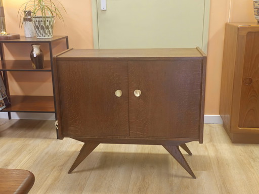 Compact Vintage Platenspeler Klein Dressoir Kast Kastje LP Audio Badkamer Badkamermeubel