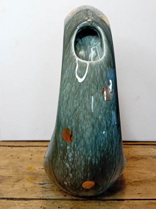 Brocca in ceramica fiammata – Alexandre de Wemmel (firmata) – vazen (photo 2 of 7)