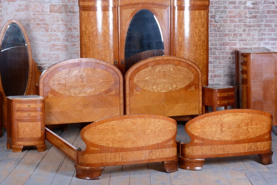 Gerestaureerde Art Deco Unieke Slaapkamer Suite, door Louis Majorelle, Frankrijk, jaren 30 (photo 107 of 168)