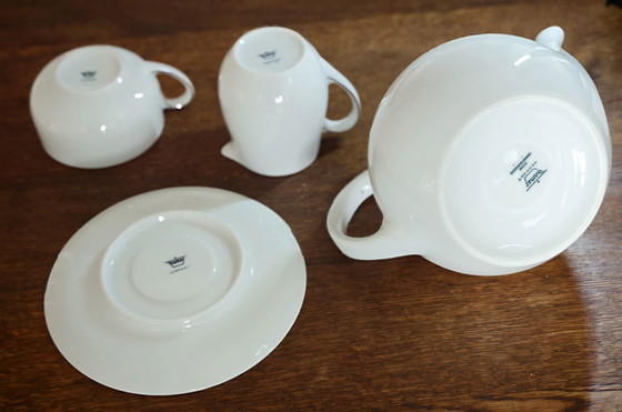 Servizio da tè Thomas Germany anni '50 - Design Sigvard Bernadotte, Set di posate, Porcellana, Argento (foto 12 di 15)