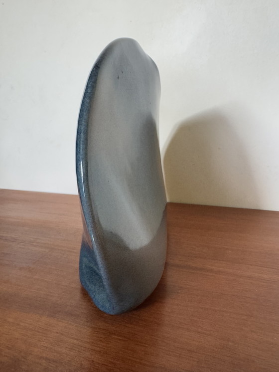 Image 1 of Vintage Blue Ceramic Vase