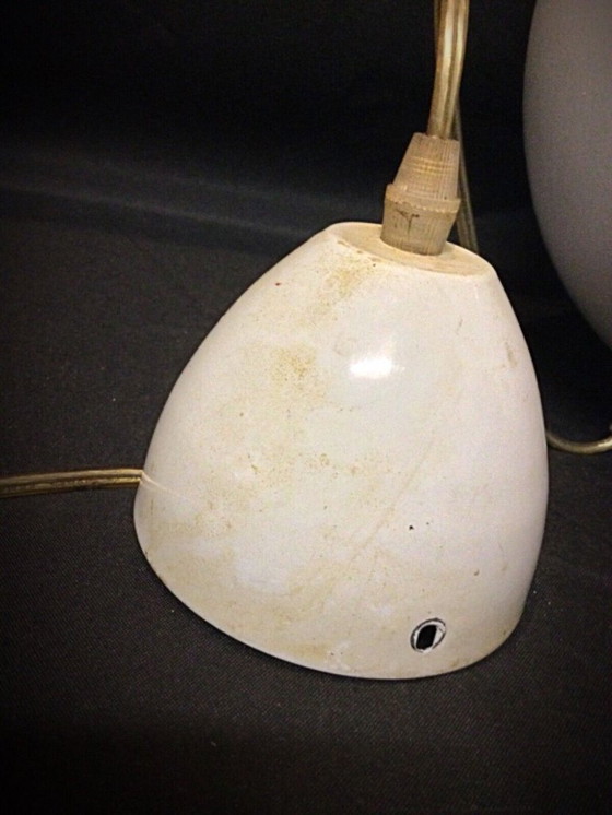 Image 1 of Lampada a sospensione vintage anni '60 in metallo smaltato – Lampada a sospensione retrò - 2Y05