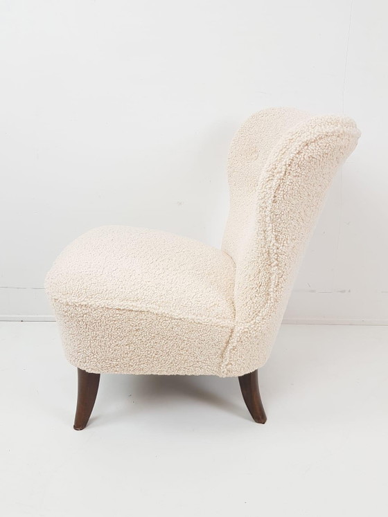 Fauteuil Artifort Vintage | Fauteuil Teddy Club nouvellement rembourré – Wood, Textile (photo 6 of 9)