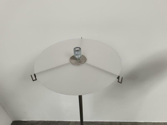 Image 1 of 2 grands lampadaires design en acier inoxydable avec variateur