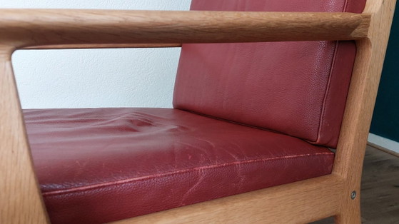 Image 1 of Fauteuil lounge à dossier haut Hans Wegner GE 265 pour Getama.