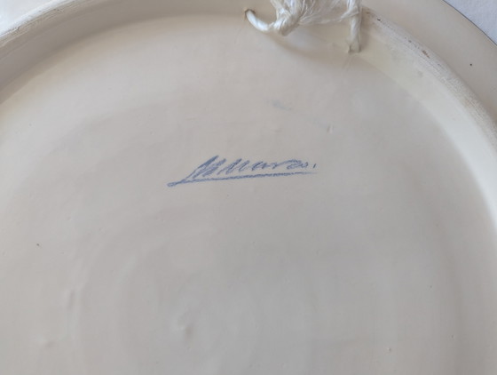 XL Vintage Spaanse Majolica Keramische Wandlader van M. Marco - 40 cm – Artisan, Wanddecoratie, Ceramic (photo 3 of 15)