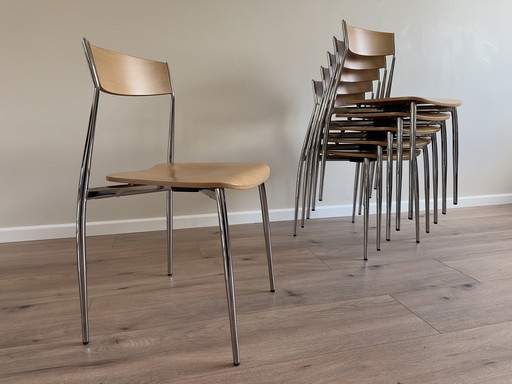 6x chaises design - Sergio Mian pour Altek (Italie)