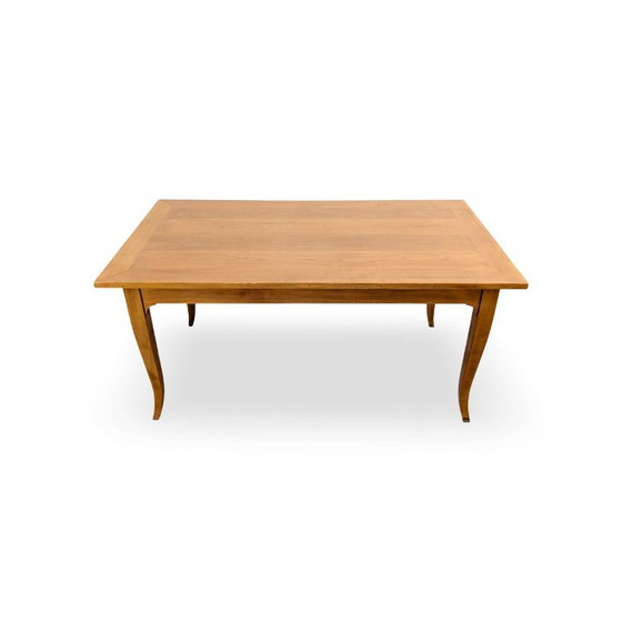 Table de salle à manger vintage en chêne avec tiroir, rustique de ferme, Ligne Roset (photo 2 sur 10)