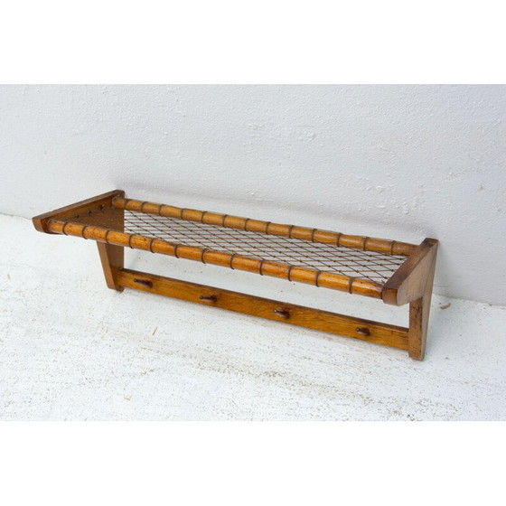 Image 1 of Vintage beech wood wall shelf by Krásná Jizba, Czech 1960