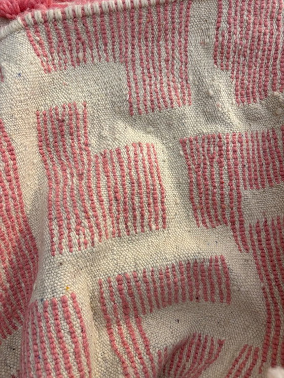 Pink & Elfenbein M’rirt Läufer, Handgeknüpfter marokkanischer Wollteppich, leslosanges, Teppiche & Läufer (Foto 7 von 10)