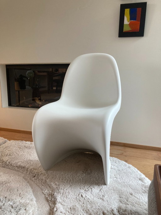 4x Vitra Panton Chair, plastica bianca