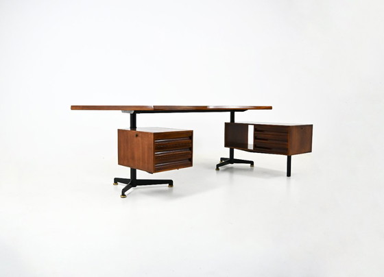 T96 Desk Boomerang by Osvaldo Borsani for Tecno, 1960s – Metal, Wood (photo 2 of 13)