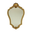 Specchio dorato vintage in stile barocco