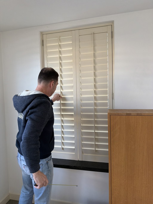 Shutters cremekleurig