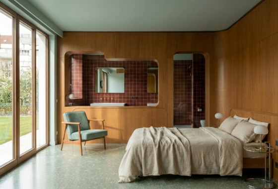 Image 1 of Mintgroene Z-fauteuil