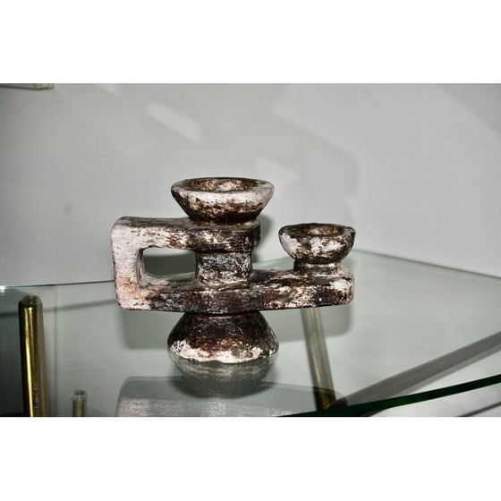 Image 1 of Vintage stone candlestick, 1960s