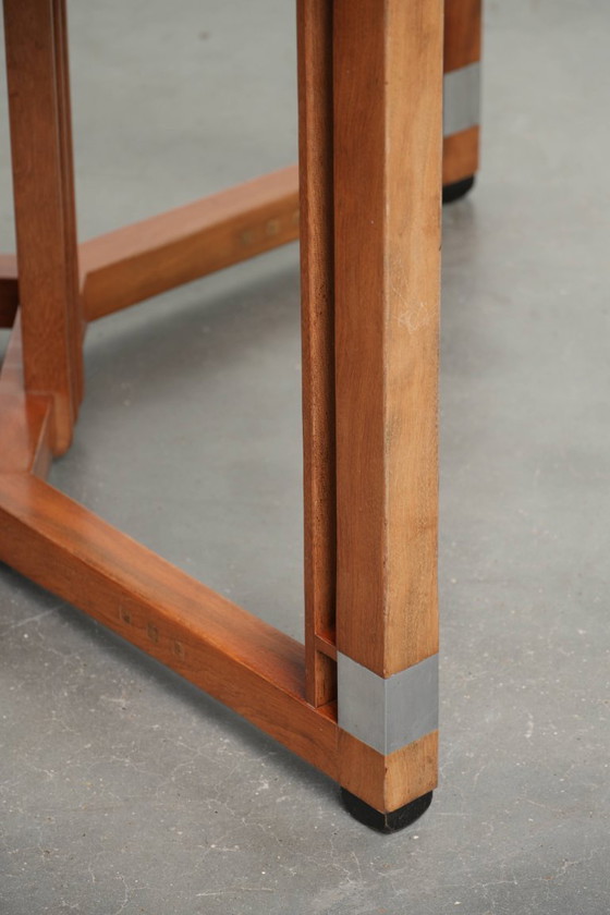 Image 1 of Round vintage Art Deco design dining table by Schuitema for 4 people from the Decoforma series