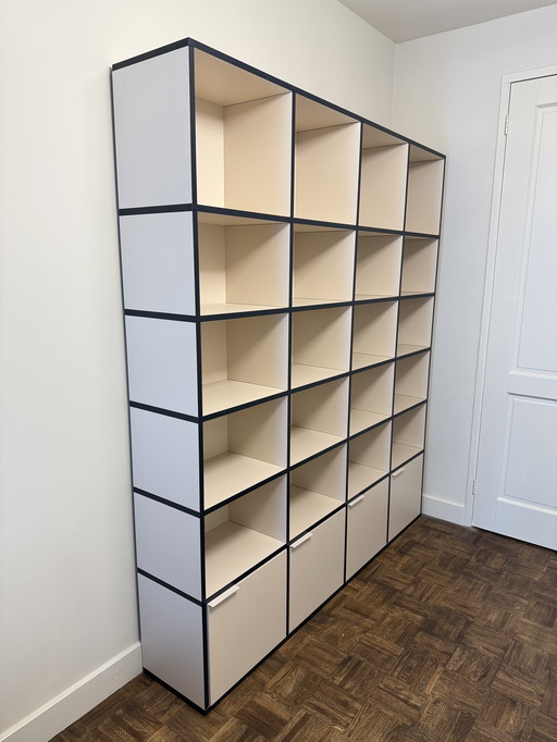 Tylko bookcase sand/blue - good as new