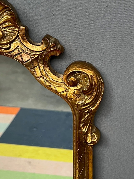 Paire de miroirs dorés, 97 x 28 cm – Plastic (photo 4 of 6)