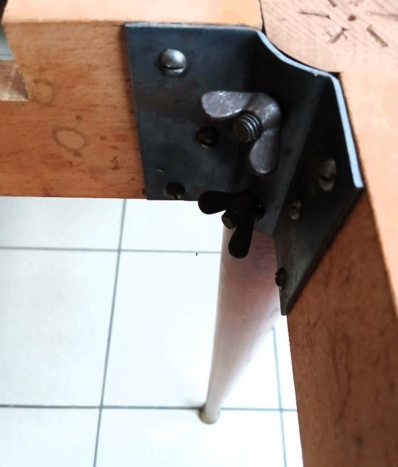 Image 1 of Mesa plegable de mediados de siglo - teca - Bélgica