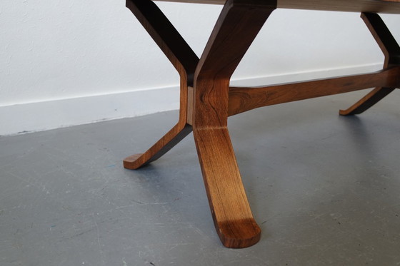 Image 1 of Table basse vintage de design danois (peut-être à restaurer)