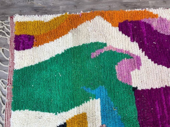 Image 1 of Mehrfarbige Berber-Tapis aus Leinen, 300 x 200 cm