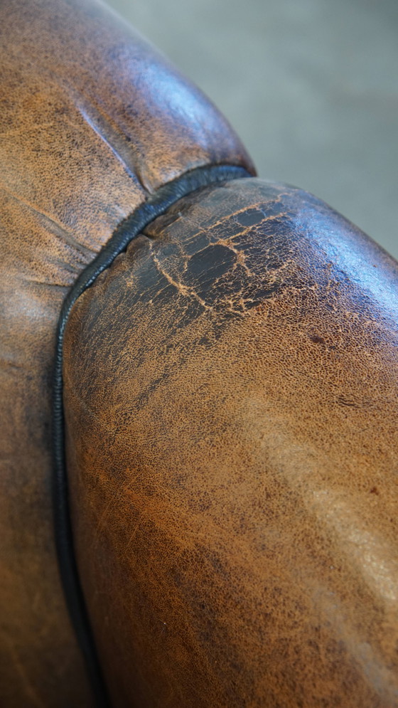 Image 1 of Vintage Sheep Leather Club Armchair