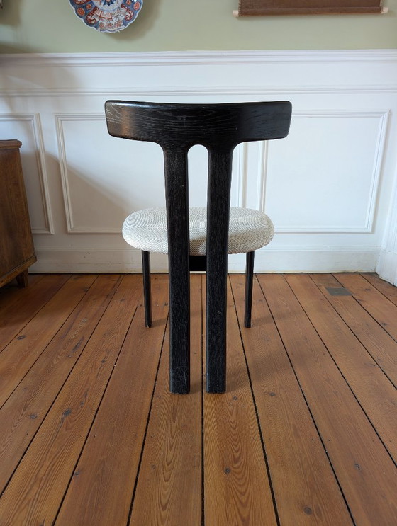 Image 1 of Set aus 4 Eichenholz-Esszimmerstühlen in T-Form