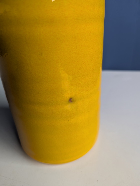 Image 1 of Vintage ceramic vase - ochre yellow