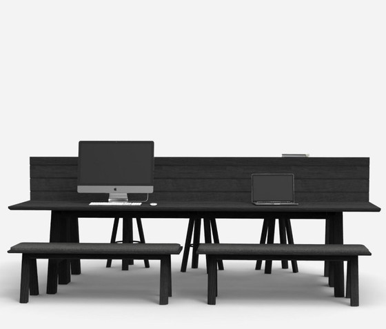 BuzziSpace Picnic Workbench – Schwarz gebeiztes Eschenholz – 320 × 160 Cm – Esstische, Wood (photo 5 of 5)