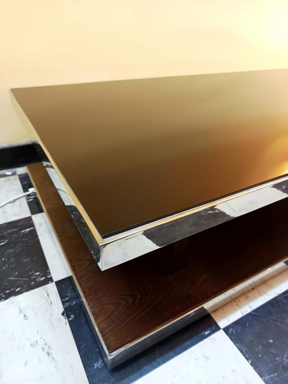 Designer Couchtisch Glas und Chrommetall – Couchtische (photo 7 of 13)