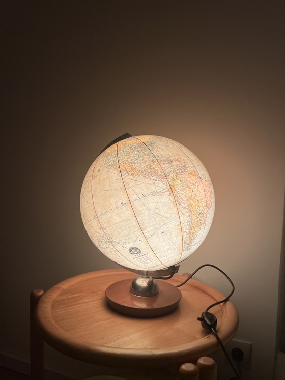 JRO Globus München globo in vetro anni '50 – Lampade da tavolo, Metallo (photo 8 of 8)
