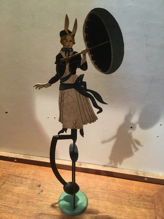 Donna con ombrello in metallo, pendolo – Oggetti decorativi, Vintage (photo 7 of 13)
