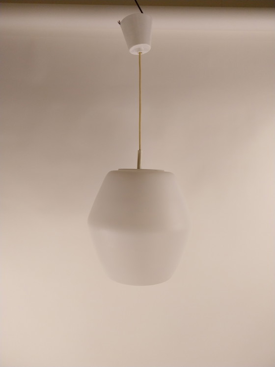 Image 1 of 1 x Lampada a sospensione Philips Opaline anni '50, altezza 30 cm