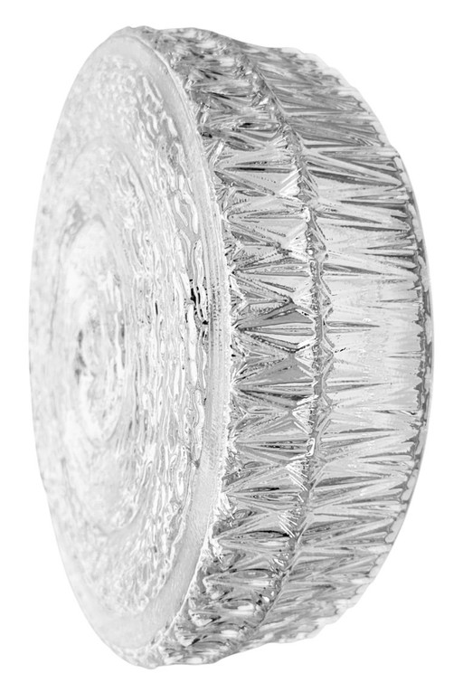 Applique murale ou plafonnier vintage en verre, années 1970 – wandlampen, Glass, Metal