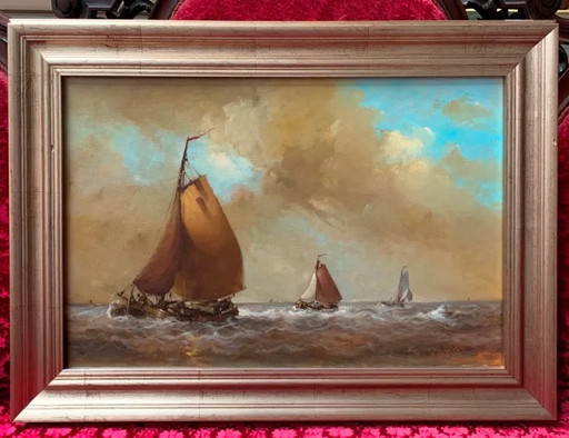 Table "Seascape". – schilderijen tekeningen, Canvas (photo 2 of 5)