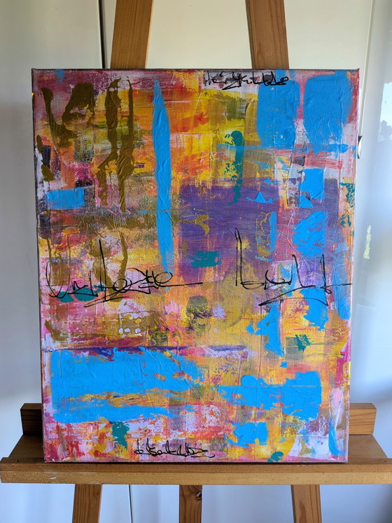 Image 1 of Schilderij tweeluik op canvas 