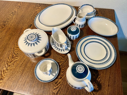 Vintage Royal Doulton "Moonstone" china 64-piece dinner service