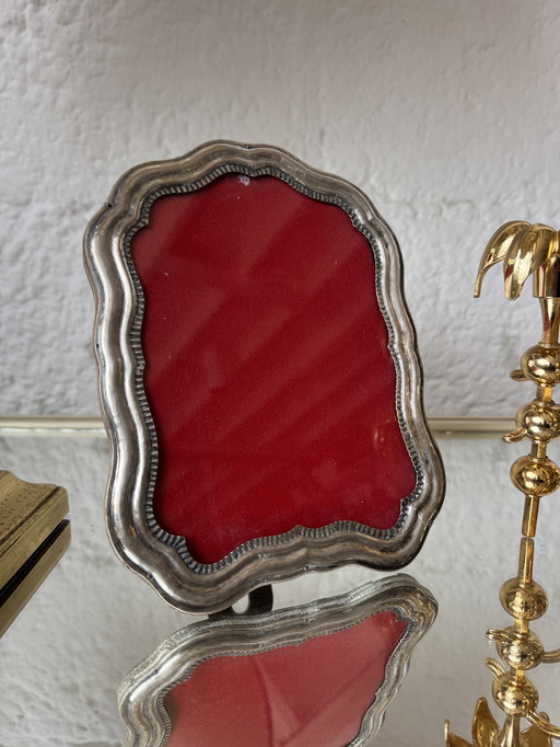 Marco de fotos plateado de los años 50