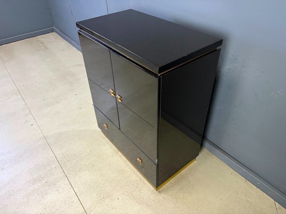 Armario de estilo Maison Jansen francés, década de 1970. – Wood, Brass (photo 5 of 11)