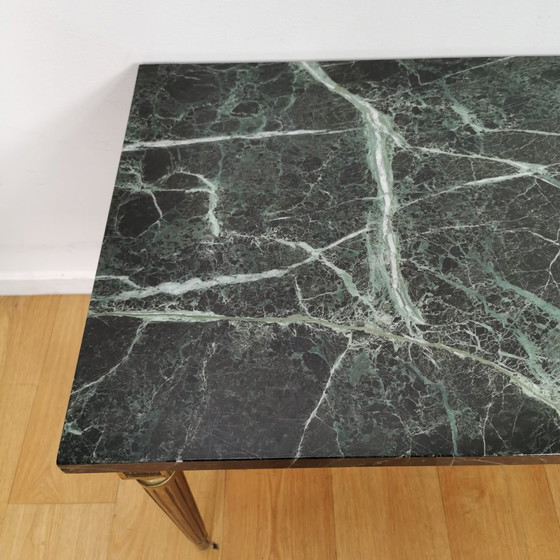 Image 1 of Hollywood Regency, Vintage Coffee Table With Marble Top