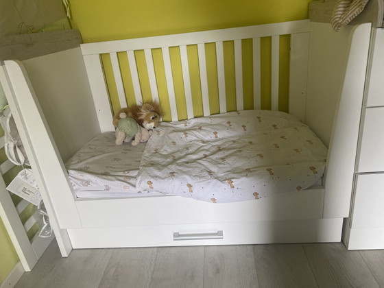 Image 1 of Combi Ledikant - Commonde Futura bed met een Kadolis matras 